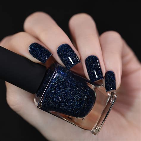 navy blue nail polish.